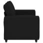 Preview: 2-Sitzer-Sofa Schwarz 120 cm Stoff
