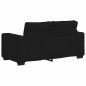Preview: 2-Sitzer-Sofa Schwarz 120 cm Stoff