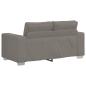 Preview: Zweisitzer-Sofa Hellgrau 120 cm Cordstoff