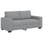 Preview: 2-Sitzer-Sofa Hellgrau 140 cm Stoff