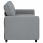Preview: 2-Sitzer-Sofa Hellgrau 140 cm Stoff