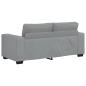 Preview: 2-Sitzer-Sofa Hellgrau 140 cm Stoff