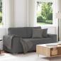 Preview: ARDEBO.de - Zweisitzer-Sofa Dunkelgrau 140 cm Cordstoff