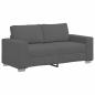 Preview: Zweisitzer-Sofa Dunkelgrau 140 cm Cordstoff
