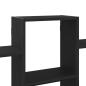 Preview: Wandregal Schwarz Eichen-Optik 159x18x66 cm Holzwerkstoff