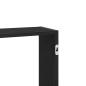 Preview: Wandregal Schwarz Eichen-Optik 159x18x66 cm Holzwerkstoff