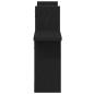 Preview: Wandregale 2 Stk. Schwarz Eichen-Optik 38x12x38cm Holzwerkstoff