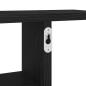 Preview: Wandregale 2 Stk. Schwarz Eichen-Optik 38x12x38cm Holzwerkstoff