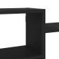 Preview: Wandregal Schwarz Eichen-Optik 129x18x42 cm Holzwerkstoff