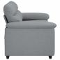 Preview: 2-Sitzer-Sofa Hellgrau 120 cm Stoff
