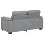 Preview: 2-Sitzer-Sofa Hellgrau 120 cm Stoff