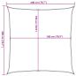 Preview: Sonnensegel 160 g/m² Quadratisch Sandfarbe 2x2 m HDPE