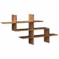 Preview: Wandregal Altholz-Optik 124,5x18x60,5 cm Holzwerkstoff