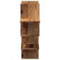 Preview: Wandregal Altholz-Optik 124,5x18x60,5 cm Holzwerkstoff