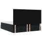 Preview: Ottoman-Bett mit Matratzen Schwarz 180x200 cm Samt