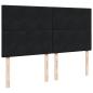 Preview: Ottoman-Bett mit Matratzen Schwarz 200x200 cm Samt