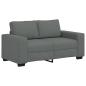Preview: 2-Sitzer-Sofa Dunkelgrau 120 cm Stoff