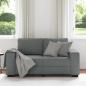 Preview: 2-Sitzer-Sofa Dunkelgrau 120 cm Stoff