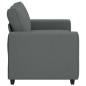 Preview: 2-Sitzer-Sofa Dunkelgrau 120 cm Stoff