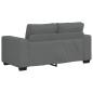 Preview: 2-Sitzer-Sofa Dunkelgrau 120 cm Stoff