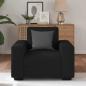 Preview: Sessel Schwarz 60 cm Stoff