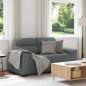 Preview: ARDEBO.de - 2-Sitzer-Sofa Dunkelgrau 120 cm Stoff