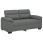 Preview: 2-Sitzer-Sofa Dunkelgrau 120 cm Stoff
