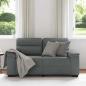 Preview: 2-Sitzer-Sofa Dunkelgrau 120 cm Stoff