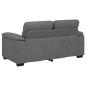 Preview: 2-Sitzer-Sofa Dunkelgrau 120 cm Stoff