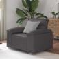 Preview: ARDEBO.de - Sessel Grau 60 cm Kunstleder