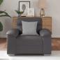 Preview: Sessel Grau 60 cm Kunstleder