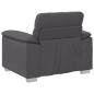 Preview: Sessel Grau 60 cm Kunstleder