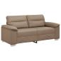 Preview: 2-Sitzer-Sofa Cappuccino-Braun 140 cm Kunstleder