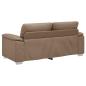 Preview: 2-Sitzer-Sofa Cappuccino-Braun 140 cm Kunstleder