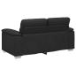 Preview: 2-Sitzer-Sofa Schwarz 120 cm Kunstleder