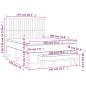 Preview: Boxspringbett mit Matratze Blau 140x190 cm Stoff