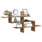 Preview: ARDEBO.de - Wandregal Artisan-Eiche 124,5x18x60,5 cm Holzwerkstoff