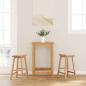 Preview: ARDEBO.de - Barhocker 2 Stk. Natur Massivholz Gummibaum