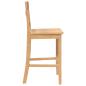 Preview: Barhocker 2 Stk. Natur Massivholz Gummibaum
