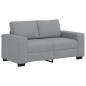 Preview: 2-Sitzer-Sofa Hellgrau 120 cm Stoff