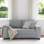 Preview: 2-Sitzer-Sofa Hellgrau 120 cm Stoff
