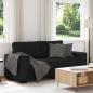 Preview: ARDEBO.de - 2-Sitzer-Sofa Schwarz 140 cm Stoff