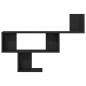 Preview: Wandregal Schwarz Eichen-Optik 100x15x70 cm Holzwerkstoff