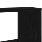 Preview: Wandregal Schwarz Eichen-Optik 100x15x70 cm Holzwerkstoff