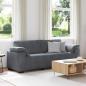 Preview: ARDEBO.de - 3-Sitzer-Sofa Dunkelgrau 178 cm Samt