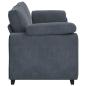 Preview: 3-Sitzer-Sofa Dunkelgrau 178 cm Samt
