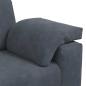 Preview: 3-Sitzer-Sofa Dunkelgrau 178 cm Samt