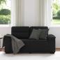 Preview: ARDEBO.de - 2-Sitzer-Sofa Schwarz 120 cm Stoff