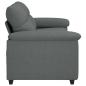 Preview: 2-Sitzer-Sofa Dunkelgrau 140 cm Stoff
