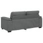 Preview: 2-Sitzer-Sofa Dunkelgrau 140 cm Stoff